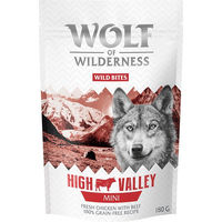 Produktbild von Wolf of Wilderness Wild Bites MINI High Valley Hundesnack Rind und Huhn getreidefrei 3 x 180 g - 3 x 180 g