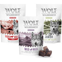 Produktbild von Wolf of Wilderness Wild Bites Snack Mix Huhn Ente Lamm Monoprotein Getreidefrei 3 x 180 g - 3 x 180 g