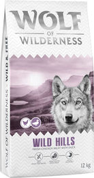 Produktbild von Wolf of Wilderness Wild Hills Hundefutter Adult Ente Getreidefrei 12 kg