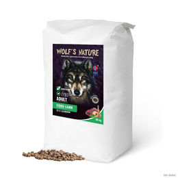 Produktbild von Wolf's Nature Adult Fjord-Lamm Getreidefreies Trockenfutter für Hunde 20 kg