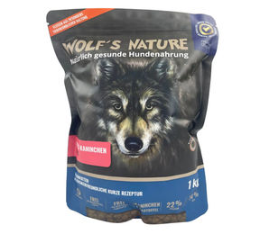 Produktbild von Wolf's Nature Adult Trockenfutter Wildes Kaninchen Getreidefrei Hypoallergen 1 kg