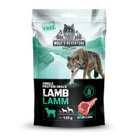 Produktbild von Wolf's Nature Single Protein Hundesnack Lamm 6x125g - 6 x 125 g