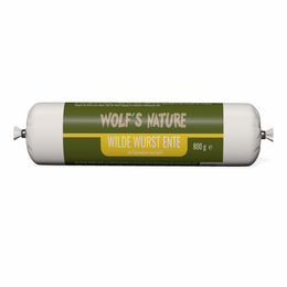 Produktbild von Wolf's Nature Wilde Wurst Ente mit Buchweizen und Apfel getreidefrei und glutenfrei 800 g