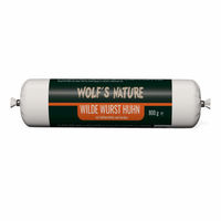 Produktbild von Wolf's Nature Wilde Wurst Huhn mit Süßkartoffeln und Gemüse getreidefrei und glutenfrei 800 g