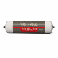 Produktbild von Wolf's Nature Wilde Wurst Rind mit Kartoffeln und Zucchini 800 g