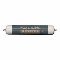 Produktbild von Wolf's Nature Wilde Wurst Ziege mit Topinambur und Kräutern für Hunde getreidefrei 400 g
