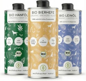 Wolfsbacher Natur Bio Futteröl Set 3 x 1 Liter – Bild 1 von 3