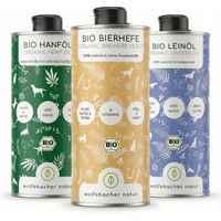 Produktbild von Wolfsbacher Natur Bio Futteröl Set 3 x 1 Liter