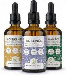 Wolfsbacher Natur Bio Futteröl Set 3 x 100ml – Bild 1 von 3