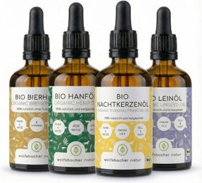 Wolfsbacher Natur Bio Futteröl Set 4 x 100ml – Bild 1 von 3