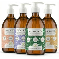 Produktbild von Wolfsbacher Natur Bio Lachs Futteröl Set 4 x 500ml