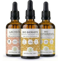 Produktbild von Wolfsbacher Natur Bio Lachs Futteröl Set für Haut und Fell 3 x 100ml