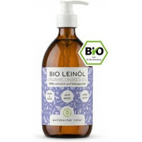 Produktbild von Wolfsbacher Natur Bio Leinöl als Haut-Fell-Supplement für Hunde und Katzen 500 ml - 500 ml
