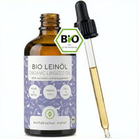 Produktbild von Wolfsbacher Natur Bio Leinöl als Haut-Fell- und Verdauungssupplement für Hunde und Katzen, vegan, 100ml - 100 ml