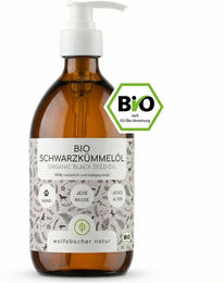 Wolfsbacher Natur Bio Schwarzkümmelöl kaltgepresst für Hunde 500 ml - 500 ml – Bild 1 von 7