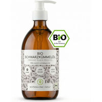 Produktbild von Wolfsbacher Natur Bio Schwarzkümmelöl kaltgepresst für Hunde 500 ml - 500 ml