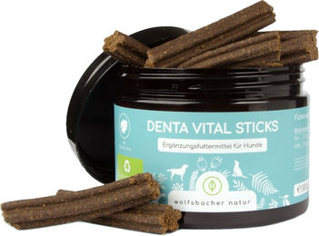 Wolfsbacher Natur Denta Vital Sticks Zahnpflege-Snacks für Hunde mit Insekt getreidefrei und ohne Zucker 300 g - 300 g – Bild 1 von 6