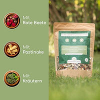 Produktbild von Wolfsbacher Natur Gartengemüse und Kräuter Flocken Barf Mischung für Hunde zur Verdauungshilfe 500g - 500 g