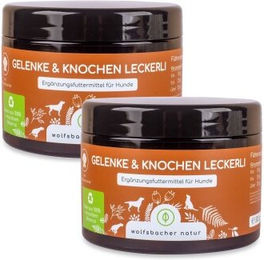 Wolfsbacher Natur Gelenke & Knochen Funktionssnack für Hunde mit Grünlippmuschel und MSM 2x 600g - 2 x 300 g – Bild 1 von 5