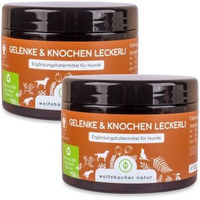 Produktbild von Wolfsbacher Natur Gelenke & Knochen Funktionssnack für Hunde mit Grünlippmuschel und MSM 2x 600g - 2 x 300 g