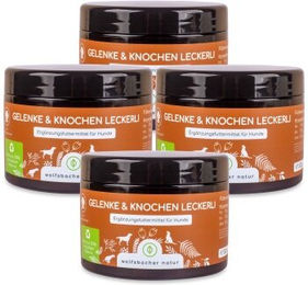 Wolfsbacher Natur Gelenke & Knochen Funktionssnack für Hunde mit Grünlippmuschel und MSM 4x 1200g - 4 x 300 g – Bild 1 von 4