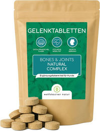 Wolfsbacher Natur Gelenktabletten für Hunde mit Grünlippmuschel, MSM und Glucosamin – 100 Stück – Bild 1 von 13