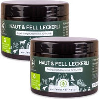 Produktbild von Wolfsbacher Natur Haut & Fell Hund Leckerli mit Lachs für alle Altersstufen 2x 125g