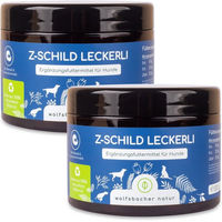 Produktbild von Wolfsbacher Natur Haut & Fell Leckerli für Hunde mit Lachsöl und Omega 3 ohne Farb- und Aromastoffe sowie Konservierungsstoffe 300g - 4 x 300 g
