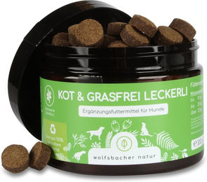Wolfsbacher Natur Kot & Grasfrei Funktionssnack für Hunde getreidefrei und zuckerfrei 300 g - 300 g – Bild 1 von 5