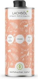 Wolfsbacher Natur Lachsöl PLUS Haut-Fell-Supplement für Hund und Katze 1 l – Bild 1 von 5