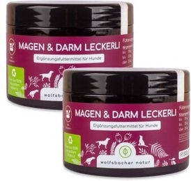 Wolfsbacher Natur Magen & Darm Leckerli für Hunde mit präbiotischer Hefe und Kräutern 2x 600g - 2 x 300 g – Bild 1 von 6