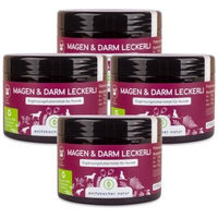 Produktbild von Wolfsbacher Natur Magen & Darm Leckerli für Hunde mit präbiotischer Hefe und Kräutern zur Unterstützung der Darmflora - 4 x 300 g