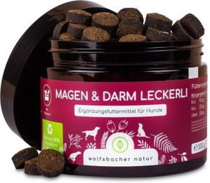 Wolfsbacher Natur Magen & Darm Leckerli Probiotika Funktionssnack für Hunde mit Sensitive Support – Bild 1 von 7