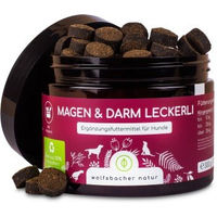 Produktbild von Wolfsbacher Natur Magen & Darm Leckerli Probiotika Funktionssnack für Hunde mit Sensitive Support