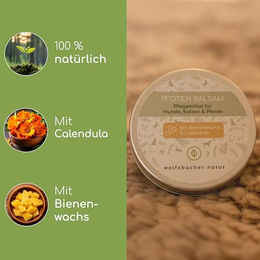 Wolfsbacher Natur Pfotenpflege Creme für Hunde und Katzen 50g - 50 g – Bild 1 von 2