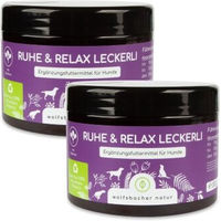 Produktbild von Wolfsbacher Natur Ruhe & Relax Leckerli Beruhigungs-Snack für Hunde mit Baldrian und Johanniskraut 600g - 2 x 300 g
