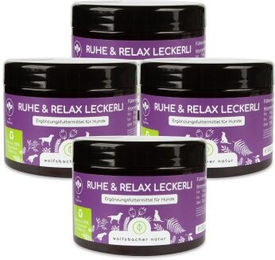 Wolfsbacher Natur Ruhe & Relax Leckerli Beruhigungs-Snack für Hunde mit Baldrian und Johanniskraut ohne Farb- und Aromastoffe ohne Konservierungsstoffe 1200g - 4 x 300 g – Bild 1 von 5