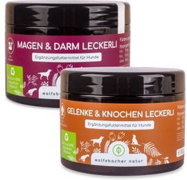 Wolfsbacher Natur Vorteils-Set Double Funktionssnack getreidefrei und zuckerfrei für Hunde aller Altersstufen und Größen 300g – Bild 1 von 3