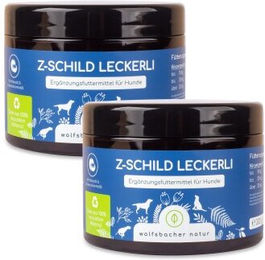 Wolfsbacher Natur Z-Schild Funktionssnack für Hunde mit Schwarzkümmelöl und Kokosöl 2x 600g - 2 x 300 g – Bild 1 von 8