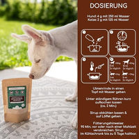 Produktbild von Wolfsbacher Ulmenrinde Pulver für Hunde und Katzen 60g Bio Verdauungshilfe - 60 g