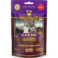 Produktbild von Wolfsblut Black Bird Cracker Belohnungssnack mit Truthahn getreidefrei und ohne Zucker 70 g - 7 x 70 g