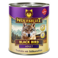 Produktbild von Wolfsblut Black Bird Hundefutter Adult Getreidefrei 6x800g
