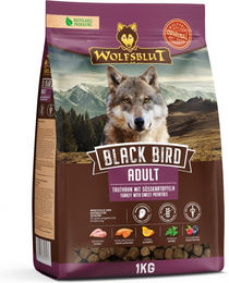 Wolfsblut Black Bird Hundefutter Adult Truthahn Getreidefrei 1 kg - 1 kg – Bild 1 von 2