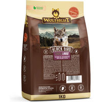 Produktbild von Wolfsblut Black Bird Hundefutter für große Rassen Adult Truthahn Getreidefrei 1 kg - 1 kg