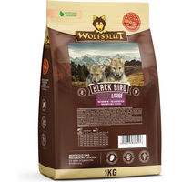 Produktbild von Wolfsblut Black Bird Hundefutter für große Rassen Welpen Truthahn getreidefrei und glutenfrei 1 kg - 1 kg