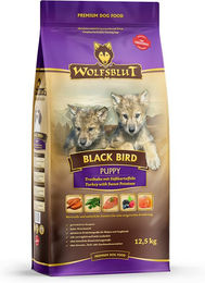 Wolfsblut Black Bird Hundetrockenfutter Welpe Truthahn und Süßkartoffel getreidefrei glutenfrei 12,5 kg - 2 x 12,5 kg – Bild 1 von 3