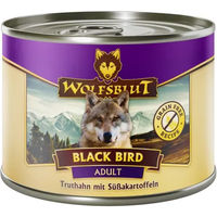 Produktbild von Wolfsblut Black Bird Nassfutter Adult Truthahn mit Süßkartoffel Getreidefrei 6 x 200 g - 6 x 200 g