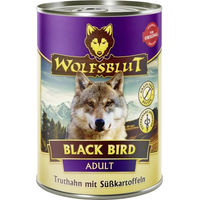 Produktbild von Wolfsblut Black Bird Nassfutter Adult Truthahn Stückchen in Sauce getreidefrei 6 x 395 g - 12 x 395 g