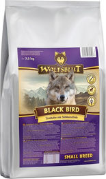 Wolfsblut Black Bird Small Breed Hundetrockenfutter Truthahn mit Süßkartoffel getreidefrei 7,5 kg - 2 x 7,5 kg – Bild 1 von 4