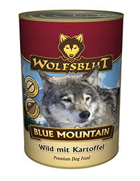 Wolfsblut Blue Mountain Adult Nassfutter für ausgewachsene Hunde Wild mit Kartoffeln Getreidefrei und Glutenfrei 6x800g Dose - 6 x 800 g – Bild 1 von 2